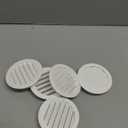 3" Round Plastic Louver Soffit Air Vent Reptile Screen Grille Cover (12, White)