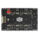 ARGB and PWM Fan HUB,6 Ports for Addressable RGB Lighting,1 to 6 Multi Way Magnetic backplane Splitter 5V/3PIN Case Fan Hub Adapter