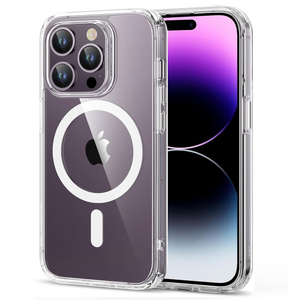 ESR for iPhone 14 Pro Max Case, Compatible with MagSafe, Shockproof MilitaryGrade Protection, ScratchResistant Back, Magnetic Phone Case for iPhone 14 Pro Max, Classic Hybrid Case, Clear