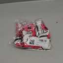 Wenrine Womens Summer Casual Floral Mini Dress Short Sleeve Pleated Front Loose Beach Tunic Dresses with Pockets (Medium, Rose Red)