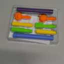 Oral Sensory Stimulation Kit with 6 Soft Textured Heads for Speech Therapy & Feeding Support, Muscle Strength & Phonation Improvement - Double (Purple+blue)