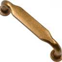 Alzassbg  17 Pack Antique Brass Cabinet Handles, 3 Inch(76mm) Hole Centers Arch Modern Cabinet Pulls Kitchen Hardware for Cabinets AL3503AE