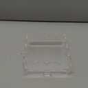 Scalloped Acrylic Tray, 5" x 5" Clear Acrylic Tray with Drawer for Insert Needlepoint, Customizable Photos, Art, Fabric, Napkin, Jewelry Organizer, Modern Desk Decor Gift