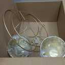 2 Pack Gold Hanging Planter, Hanging Planters for Indoor Plants with 5.5" Pot + Ceiling Hook + Extender Chain, Gold Plant Hanger, NO Plant incld