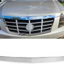 ECOTRIC Hood Molding Trim Compatible with 2007-2014 Cadillac Escalade Replacement for GM1235107 15907251 Hood Moulding Chrome Plastic