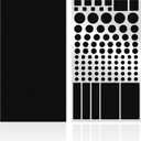 FLANCCI LED Light Blocking Stickers, Light Dimming Filters, (2 Sheets) Dimming Sheets for Routers, LED Covers Blackout, Dimming 80% of LED Lights, (2Sheets = 1 Cut Out + 1 Uncut)