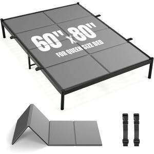 Premium Bunkie Board Queen Size (60" x 80") – High Density Mattress Support, Helps Reduce Sagging, Low Profile, Non-Slip, Moisture-Resistant, for Platform & Slatted Bed Frames