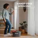 O-Cedar System Easy Wring Spin Mop & Bucket with 3 Extra Refills