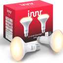 Innr BR30 Smart Bulb, Works With Philips Hue, Alexa, Hey Google, SmartThings (Hub Required), Zigbee, Dimmable Warm White LED Light Bulbs With E26 Base, 7.4W, 2-Pack, BE 220-2