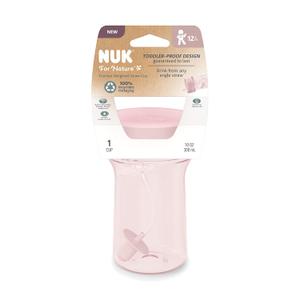 NUK for Nature Everlast Weighted Straw Cup (17 Ounces, Pink)