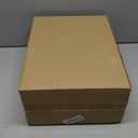 Beeveer 4 Pcs Scalloped Baskets with Handle 4 Size Wooden Countertop Storage Box Multipurpose Fruit Vegetable Crate Rectangular Decorative Serving Tray Organizer for Kitchen Bathroom Home Decor(Brown)