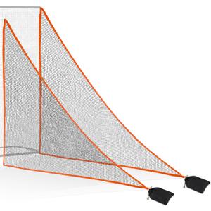 1/2PCS Golf Side Net Attachment for Golf Hitting Nets with Sandbag, 7 * 7FT/7 * 10FT Golf Barrier Side Net,Golf Practice Hitting Net Barrier Net for Golf, Baseball, Hockey, Soccer, Black/Red