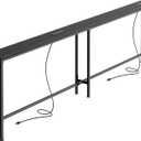 SUPERJARE 79 Inch Sofa Table with 2 Power Outlets and USB-C Ports, 5.9 Inch Narrow Console Table with Storage, Long Entryway Hallway Couch Table Behind Sofa, Small Spaces, Living Room, Black
