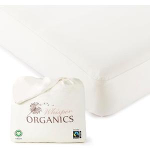 Organic Waterproof Mattress Protector King Size - 100% Waterproof Mattress Pad with Quiet & Breathable Triple Layer Protection - Fairtrade & GOTS Certified Durable Machine Washable Design (King)