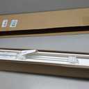 LEVOLOR Basics 2 Faux Wood Horizontal Blinds for Indoor Windows, 34 W x 64 H, Cordless Light Filtering Window Shade for Any Room, White
