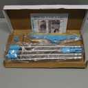 Carpet Rake for Pet Hair Removal - Reusable Pet Hair Remover, 60” Adjustable Long Handle Cat Dog Carpet Rake Scraper with Patented Design, Dog Hair Rake Brush for Rugs, Mats