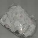 DGJM 1000PCS 1-1/4" X 1-5/8" Slot Hole Self Adhesive Hanging Tabs Heavy Duty Clear Plastic Hang Tabs Tags Hook for Store Retail Display