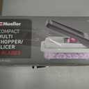 Mueller Vegetable Chopper Mandoline Slicer, Food Veggie Chopper, Cheese Grater, Onion Vegetable Cutter with Container, Dicer, Kitchen Gadgets & Essentials, White Sand/Grey (9 blade)