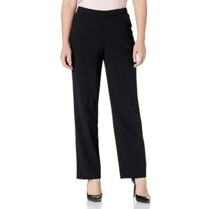 Briggs New York Women's Pull on Dress Pant (Regular Short & Tall Length) (Black) Size 14