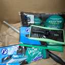 Swiffer Sweep & Mop Deluxe 2-in-1 Multi-Surface Kit for Floor Cleaning, Includes 1 Sweeper Device, 5 Dry Sweeping + 6 Wet Mopping Heavy Duty Cloths, Black