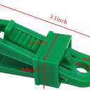Heavy Duty Tarp Clip, 18 Pieces Lock Grip Clamps Tighten Tent Clip Fit for Awnings, Outdoor Camping, Car Cover, Green