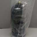 JEESA Toothbrush Holder Organizer, with Drainage Holes, with Dustproof Cover, 360 Rotating, 3 Slots, for Bathroom Countertop, Green