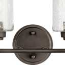 KICHLER Winslow 12.75" 2 Light Vanity Light with Clear Seeded Glass in Olde Bronze