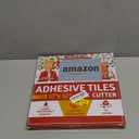 XFasten Square Peel and Stick Backsplash for Kitchen 10pcs 12 x 12 + Cutter Ornamental Tile Peel and Stick Tiles Stick on Self Adhesive Backsplash Tile for Kitchen and Bathroom