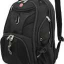 SWISSGEAR 1900 ScanSmart TSA Laptop Backpack Fits 17 Inch Laptop with RFID Protection and Tablet Pocket, Black, 19-Inch