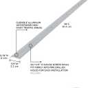 M-D Building Products 78006 7/8 in. X 36 in. Silver Aluminum Carpet Trim w/Screw Nails