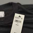 Calvin Klein Women's Monogram Logo Crewneck Sweatshirt (Large, Black)