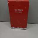 Original Cute Duck Figurine with Santa Hat and Red Scarf for Winter Christmas Decoration, Lovely and Lucky Furry Animal Doll, Come with Giftbox