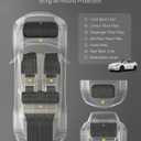 3W Tesla Model Y Juniper Floor Mats(Not for Standard), Front Rear Cargo Liner & Seatback Protector, Custom Fit 2025 2026 Model Y Accessories, TPE All Weather Odorless Non-Slip