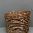 Yesland 12 Pack Plastic Oval Basket Small Gift Baskets, Food Storage Basket & Fruit Basket, 10 x 5.8 x 2.75 Inches Bread Basket Bin for Kitchen, Restaurant, Centerpiece Display, Christmas Gifts