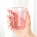 100 Pcs Pink Plastic Cups 12 Oz Disposable Stemless Wine Glasses Cocktail Pink Party Cups for Meeting, Wedding, Birthday, Valentines Party Supplies