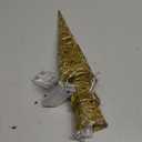 Baquler 3 Pcs LED Lighted Christmas Cone Trees Christmas Tree Ornament Gold Glittered Battery Operated Christmas Decoration Xmas Table Decor for Indoor Home Bedroom Tabletop Centerpiece Holiday Party