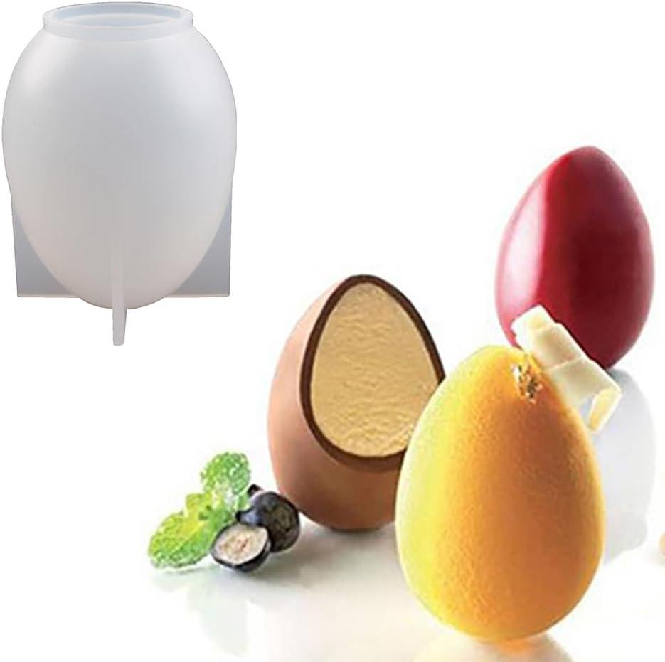 2 x Easter 3D Egg Silicone Molds for Candle Mousse Cake Chocolate Candy Pastry Soap Muffin Dessert DIY Baking Tool (1)