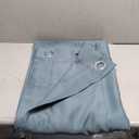 NICETOWN Modern Blackout Curtains Noise Reducing, Thermal Insulated and Privacy Room Darkening Drape Panels for Boy's Guest Room Door Small Short Window (Greyish Blue, 2 Panels, W42 x L48 -Inch)