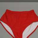 Bellecarrie Women's High Waisted Bikini Swim Bottoms Full Coverage Tankini Swimsuit Bottoms Dance Briefs (Medium, Red)