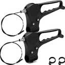 FVRITO 2 Pack Brake Handle Assembly Replacement for Rolling Walker Transport Wheelchair Mobility Knee Walkers Folding Rollator Senior Accessories with 41'' Cable