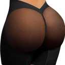 Lover-Beauty Low Back Shapewear Shorts for Women Tummy Control Butt Lifting Body Shaper Panties Underwear (Small, Black)
