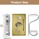 3 x pickpiff Adhesive Wall Coat Hooks - Heavy Duty Stick-On Door Hanger, Metal Hook for Hanging Towel,Purse, Robe, Backpack, Jacket, Clothes - for Bathroom,Dorm, Closet, Kitchen - Silver, 6 Pack