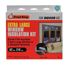 1PACK FrostKing V75H Window Insulation Kit, Extra Large, 62" x 210"