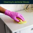 FifthPulse Fuchsia Hot Pink Nitrile Disposable Gloves - 3 Mil Nitrile - Powder and Latex Free - Surgical Medical Exam Gloves S
