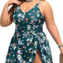 Summer Mae Plus Size Swimsuit for Women One Piece Swim Dress Tummy Control Bathing Suit with Flowy Skirt Modest Swimwear (16 Plus, Summer Fruits)