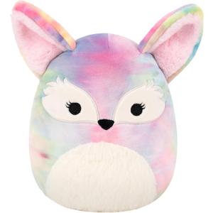 Squishmallows Original 8in Paulette The Rainbow Tie-Dye Fennec Fox  Official Jazwares Plush (Little)