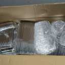 WELLIFE 600 PCS Silver Disposable Dinnerware Set for 100 Guests