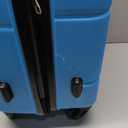 DUKAP RODEZ Hardside Luggage with Ergonomic Handles and TSA Lock | Spacious Travel Suitcase with Four Spinner Wheels and Studs | 24" Medium Luggage | Light Blue