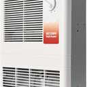 9815WH High Capacity Wall Heater with Built-In Adjustable Thermostat and Silent Motor, 1500W Large Capacity Electric Wall Heater for Bathroom, Bedroom, Living Rooms, Overheat Protection, 120/240V
