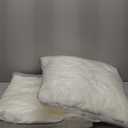 Oubonun 22 x 22 Pillow Inserts Set of 2 - Square Decorative Throw Pillows for Couch Bed Sofa Living Room 100% Polyester Filling Beige 22 Inch Pillows